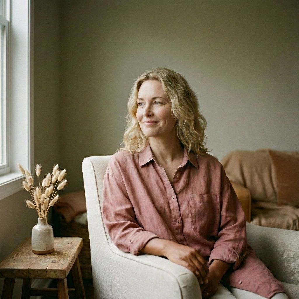 Ritratto della paziente nello studio del Dott. Kim Noci